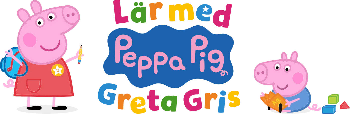 Lär dig med Greta Gris-logotyp